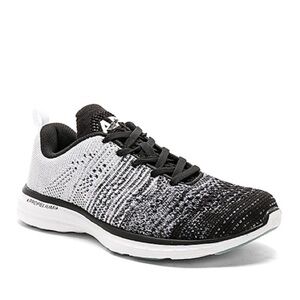 APL: Athletic Propulsion Labs Black/Heather Grey/White Techloom Pro Sneakers 7.5